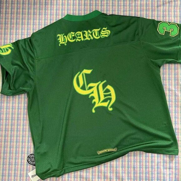 Chrome Hearts Mesh Jersey Green Short Sleeve L - Picture 6 of 6